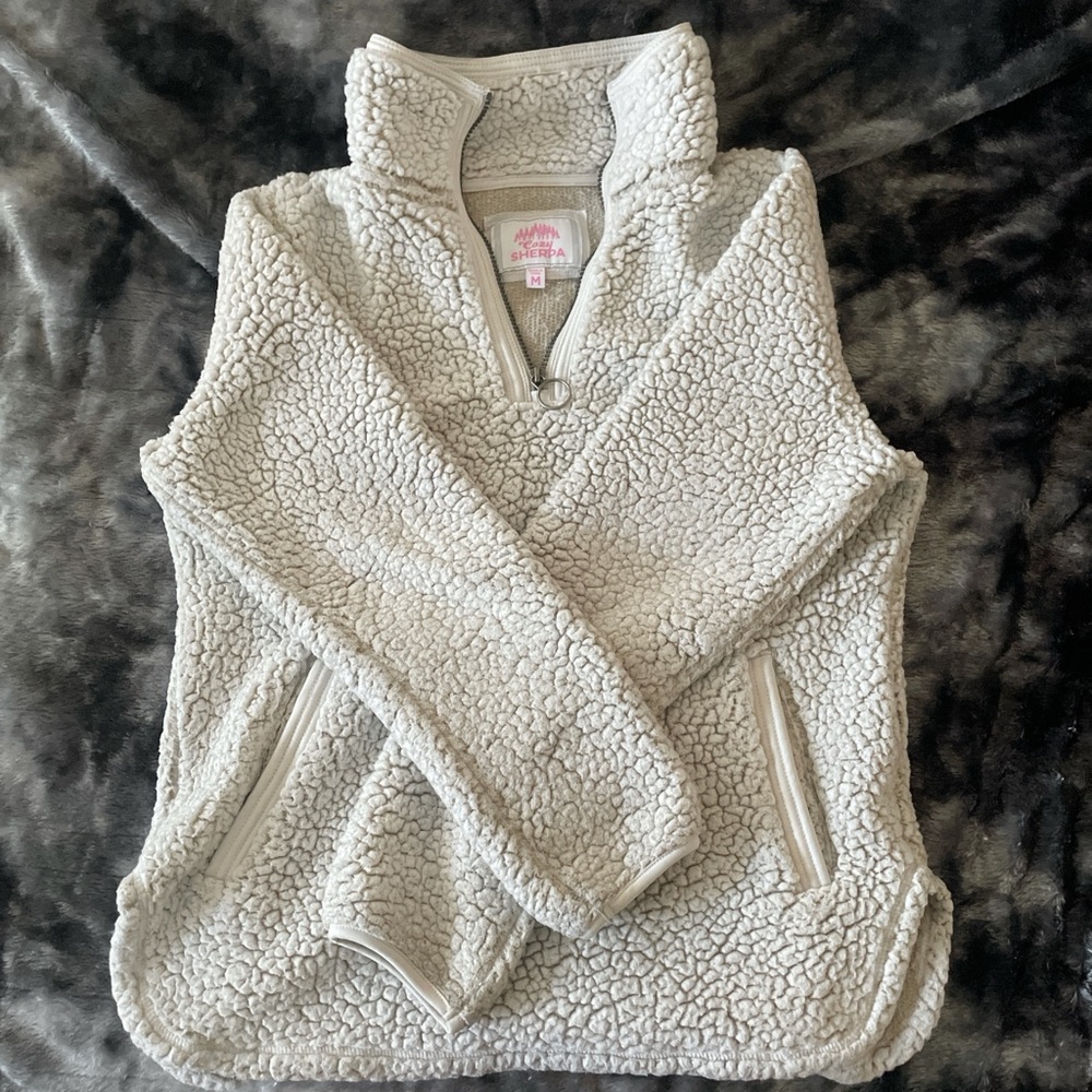 Medium White “Cozy Sherpa”